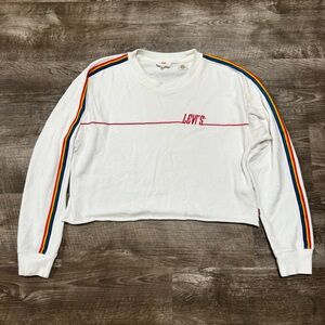 Levi’s Rainbow Cropped Sweatshirt Size Small